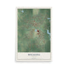 Map of Bogalusa, Louisiana, 12 x 18 inch unframed archival matte print