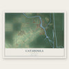 Catahoula, Louisiana map print, the full design