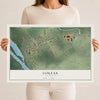 Map of Colfax, Louisiana, 12 x 18 inch unframed archival matte print