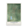 Map of Estherwood, Louisiana, 12 x 18 inch unframed archival matte print
