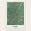 Evans, Louisiana map print, the full design