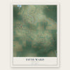 Fifth Ward, Louisiana map print, the full design