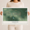 Map of Fordoche, Louisiana, 12 x 18 inch unframed archival matte print