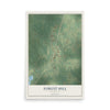 Map of Forest Hill, Louisiana, 12 x 18 inch unframed archival matte print