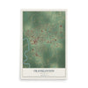Map of Franklinton, Louisiana, 12 x 18 inch unframed archival matte print