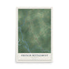 Map of French Settlement, Louisiana, 12 x 18 inch unframed archival matte print