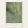 Glencoe, Louisiana map print, the full design