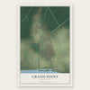 Grand Point, Louisiana map print, the full design