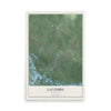 Map of Lacombe, Louisiana, 12 x 18 inch unframed archival matte print