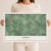 Map of Lisbon, Louisiana, 12 x 18 inch unframed archival matte print
