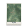 Map of Marion, Louisiana, 12 x 18 inch unframed archival matte print
