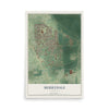 Map of Merrydale, Louisiana, 12 x 18 inch unframed archival matte print