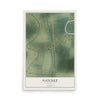 Map of Natchez, Louisiana, 12 x 18 inch unframed archival matte print