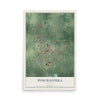 Map of Ponchatoula, Louisiana, 12 x 18 inch unframed archival matte print