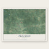 Princeton, Louisiana map print, the full design