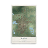 Map of Rayne, Louisiana, 12 x 18 inch unframed archival matte print