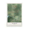 Map of Richmond, Louisiana, 12 x 18 inch unframed archival matte print