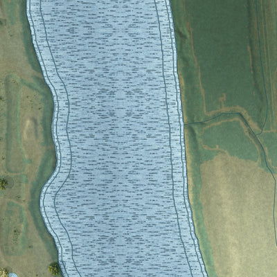 Second close-up of the map of Simmesport, Louisiana print showing more streets and buildings
