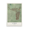 Map of St. Roch, Louisiana, 12 x 18 inch unframed archival matte print