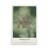 Map of Thibodaux, Louisiana, 12 x 18 inch unframed archival matte print