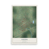 Map of Vinton, Louisiana, 12 x 18 inch unframed archival matte print