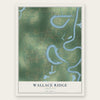 Wallace Ridge, Louisiana map print, the full design