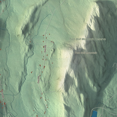 Local terrain and geography detail from the Alford, Massachusetts map