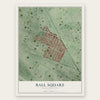 Ball Square, Massachusetts map print, the full design