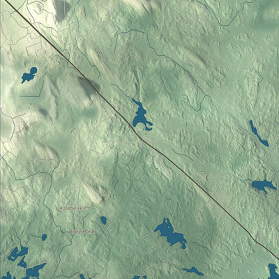 Terrain and local geography detail from the Boxford, Massachusetts map