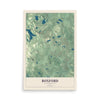 Map of Boxford, Massachusetts, 12 x 18 inch unframed archival matte print