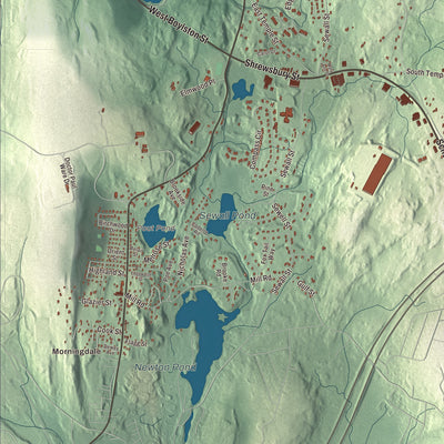 Street and neighborhood detail from the Boylston, Massachusetts map