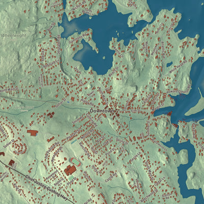 Street and neighborhood detail from the Cohasset, Massachusetts map