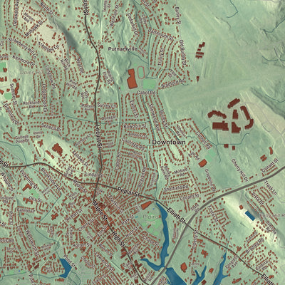 Street and neighborhood detail from the Danvers, Massachusetts map