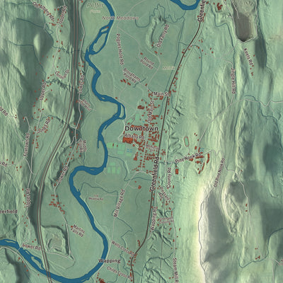 Street and neighborhood detail from the Deerfield, Massachusetts map