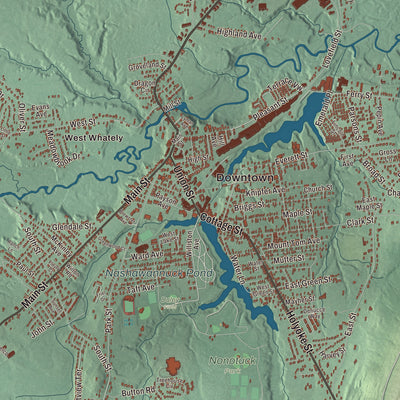 Street and neighborhood detail from the Easthampton, Massachusetts map