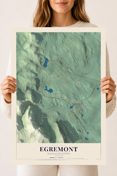 Egremont, Massachusetts map print - 18 x 24 archival matte print