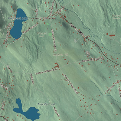 Terrain and local geography detail from the Egremont, Massachusetts map