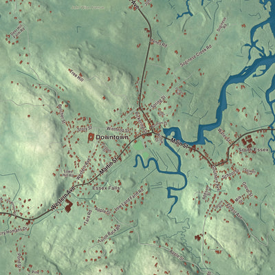 Street and neighborhood detail from the Essex, Massachusetts map