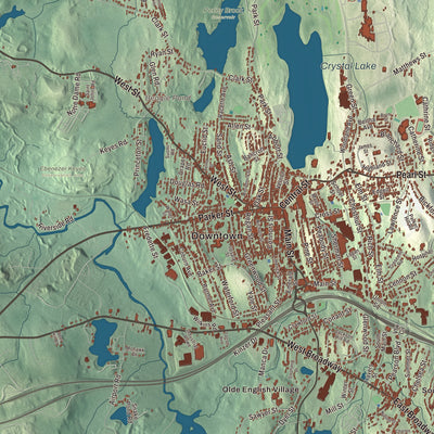 Street and neighborhood detail from the Gardner, Massachusetts map