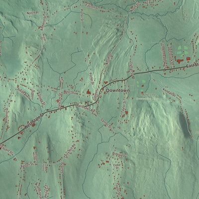 Street and neighborhood detail from the Granby, Massachusetts map