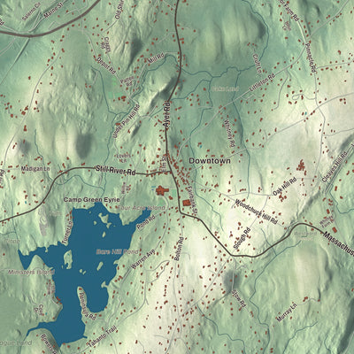 Street and neighborhood detail from the Harvard, Massachusetts map
