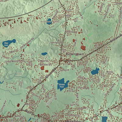 Street and neighborhood detail from the Harwich, Massachusetts map