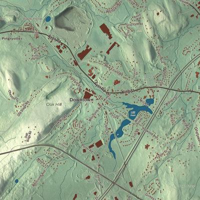 Street and neighborhood detail from the Littleton, Massachusetts map