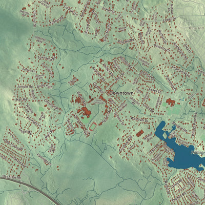 Street and neighborhood detail from the Lynnfield, Massachusetts map
