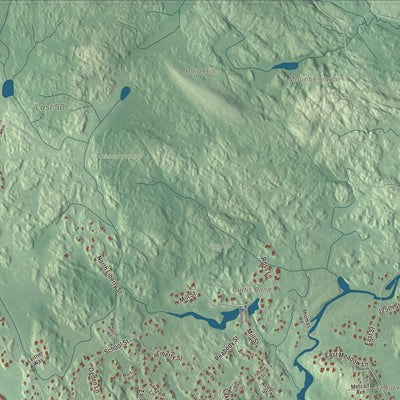 Terrain and local geography detail from the Middleton, Massachusetts map