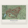 Mission Hill, Massachusetts map print, the full design