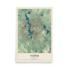 Map of Natick, Massachusetts, 12 x 18 inch unframed archival matte print