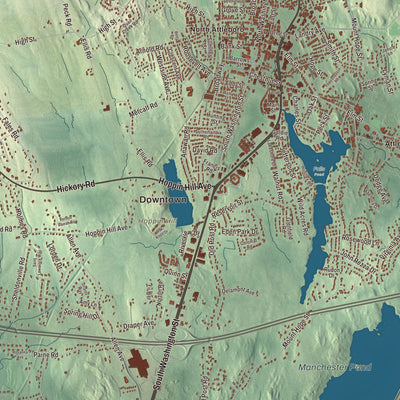 Street and neighborhood detail from the North Attleborough, Massachusetts map