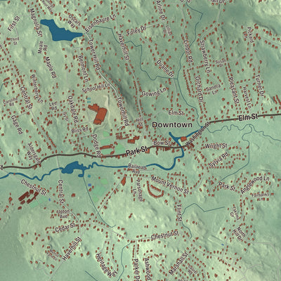Street and neighborhood detail from the North Reading, Massachusetts map