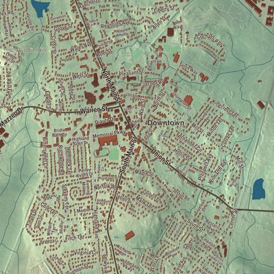 Street and neighborhood detail from the Randolph, Massachusetts map